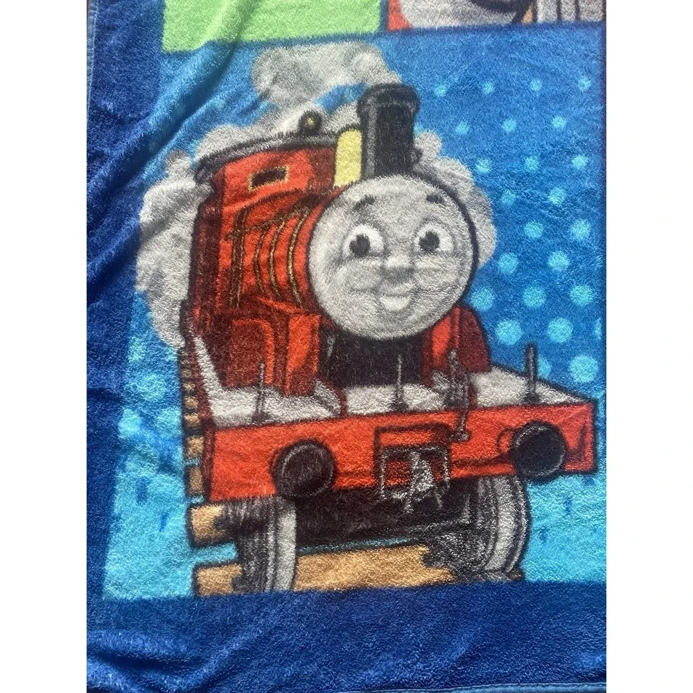 Set Of 2- Thomas The Tank Comforter With Thomas Fleece Blanket Twin